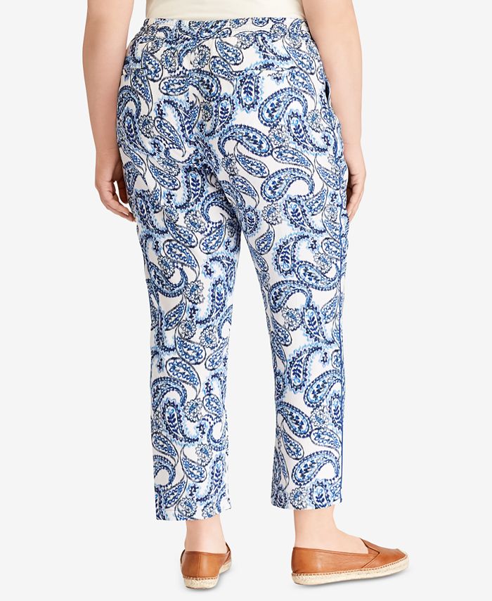 Lauren Ralph Lauren Plus Size Soft Ankle Pants, Created for Macy's - Macy's