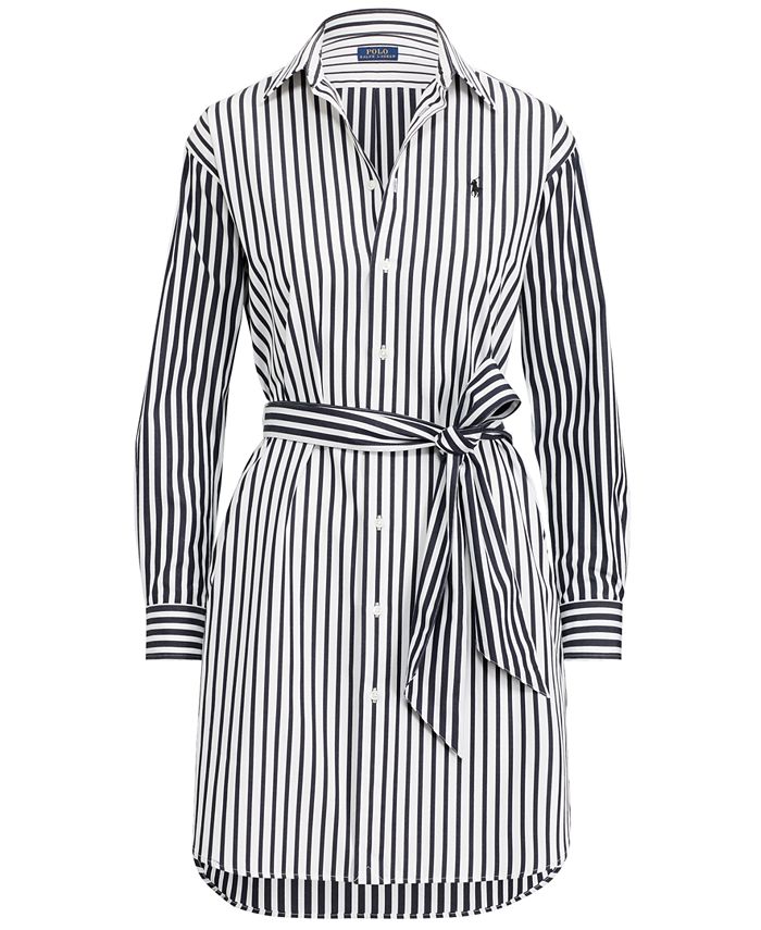 Polo Ralph Lauren Striped Cotton Shirtdress - Macy's