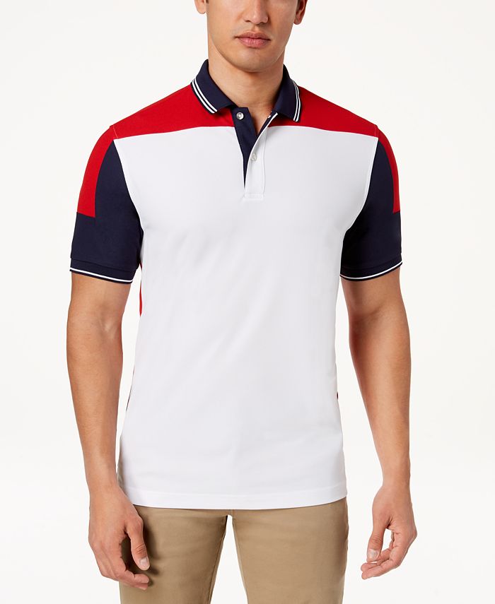 Club Room Men's Colorblocked Polo, Created for Macy's - Macy's
