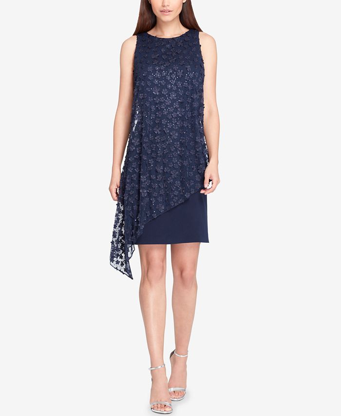 Asymmetrical chiffon 2025 overlay dress