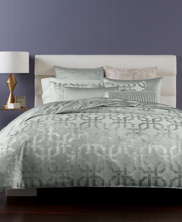 Hotel Collection CLOSEOUT! Fresco Sage Full/Queen Comforter, Created