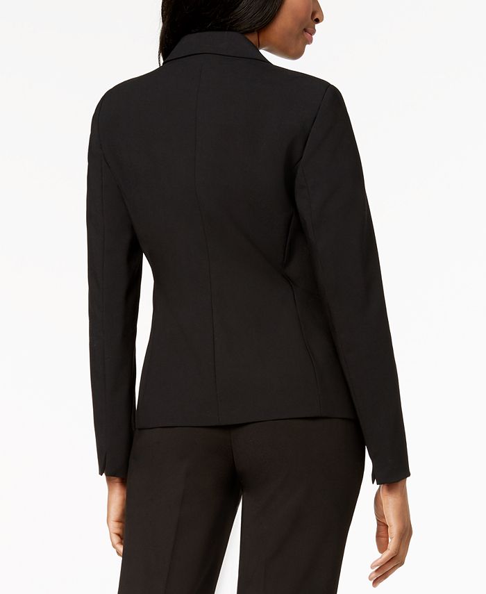 Calvin Klein Women's One-Button Blazer Purple Size 14