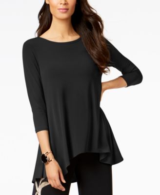 macy's women's black blouses