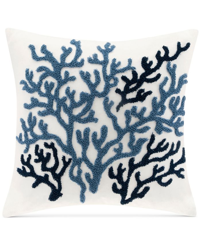 Harbor House - Beach House Embroidered 18" Square Decorative Pillow