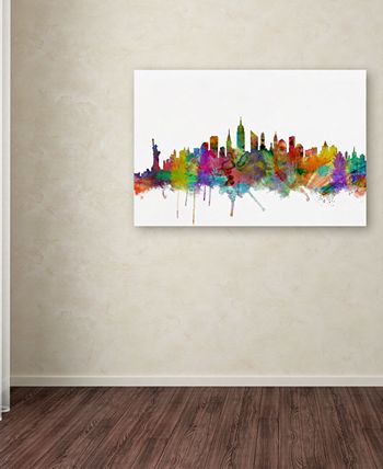 Trademark Global - Michael Tompsett New York City Skyline 16" x 24" Canvas Art Print