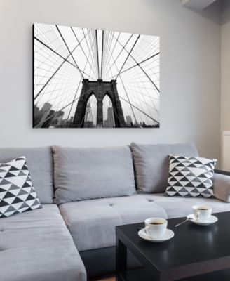 Nina Papiorek 'NYC Brooklyn Bridge' 35" x 47" Canvas Wall Art