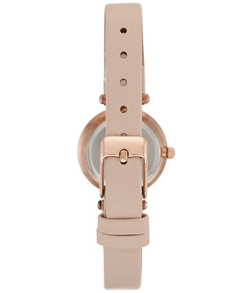Anne Klein - Women's Blush Leather Strap Watch 26mm 10-9442 RGLP