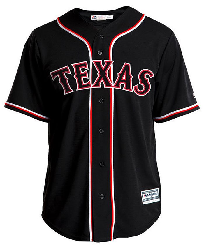 Majestic Men's Rougned Odor Texas Rangers Pitch Black Jersey - Macy's