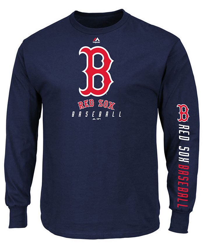 Majestic Men's Boston Red Sox Game Supreme Long Sleeve T-Shirt