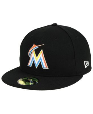 New Era Miami Marlins Authentic Collection 59FIFTY Fitted Cap - Macy's