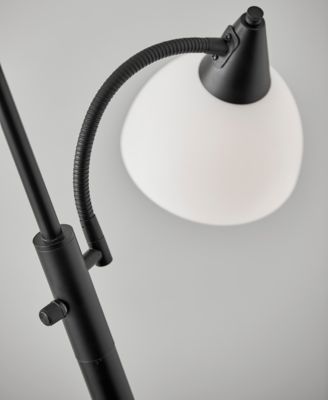 Piedmont Black Torchiere Floor Lamp