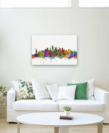 Trademark Global - Michael Tompsett 'New York City Skyline' 30" x 47" Canvas Wall Art