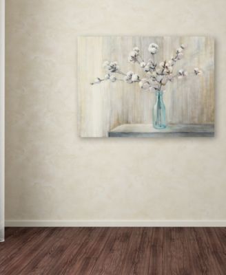 Julia Purinton 'Cotton Bouquet' 35" x 47" Canvas Wall Art 