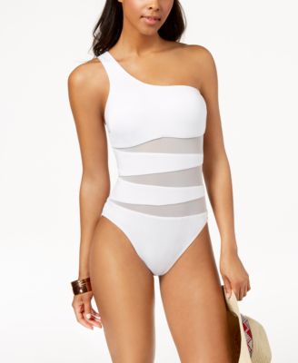 kenneth cole one shoulder swimsuit