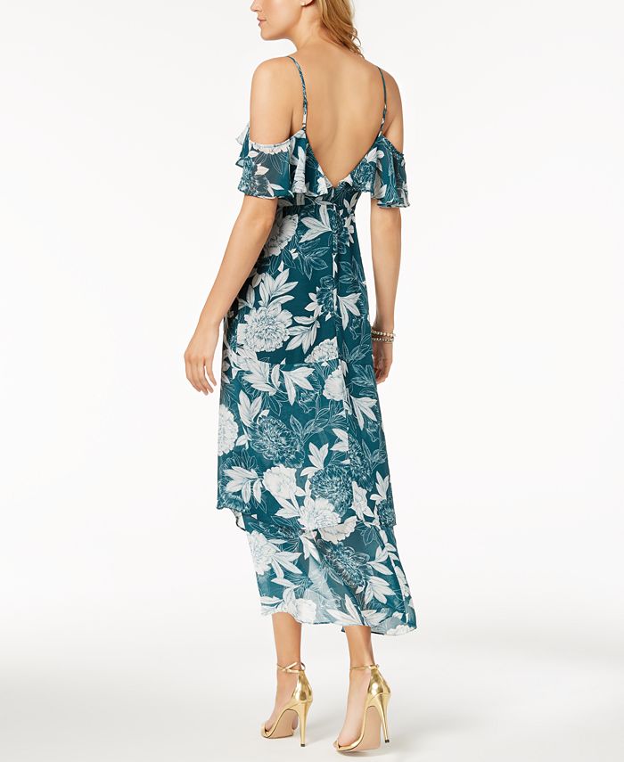 Bardot Floral Print Ruffled Midi Dress - Macy's