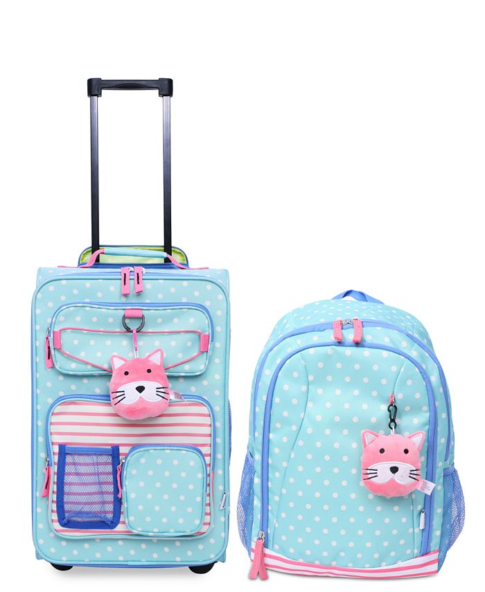 INFANS Kid Luggage Set, 12'' Travel Backpack and 18'' Carry on Suitcas
