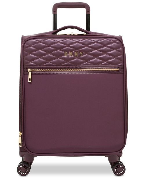 dkny grey suitcase
