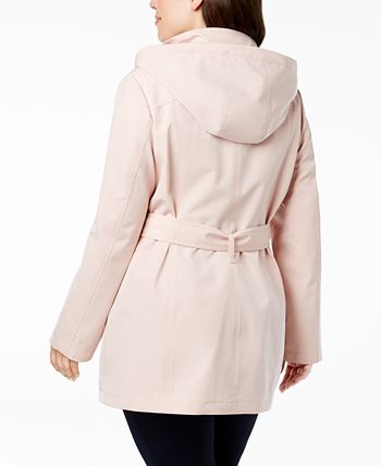 Nautica Plus Size Belted Waterproof Trench Coat Macy s
