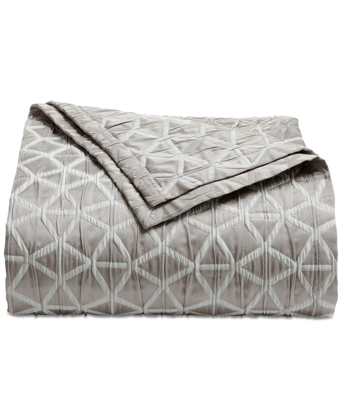 Hotel Collection Interlattice Quilted Euro Sham, Created for Macy's ...