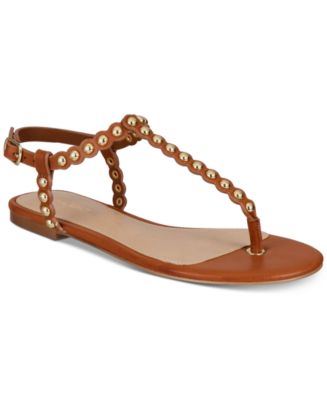 ALDO Balata Studded Thong Flat Sandals - Macy's