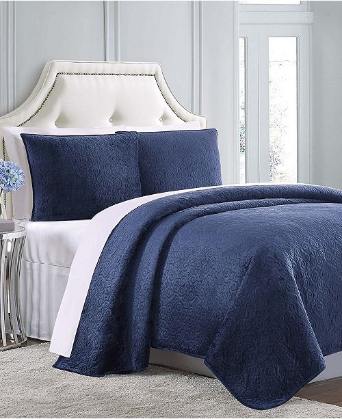 Charisma Regent Velvet King Coverlet & Reviews Quilts & Bedspreads