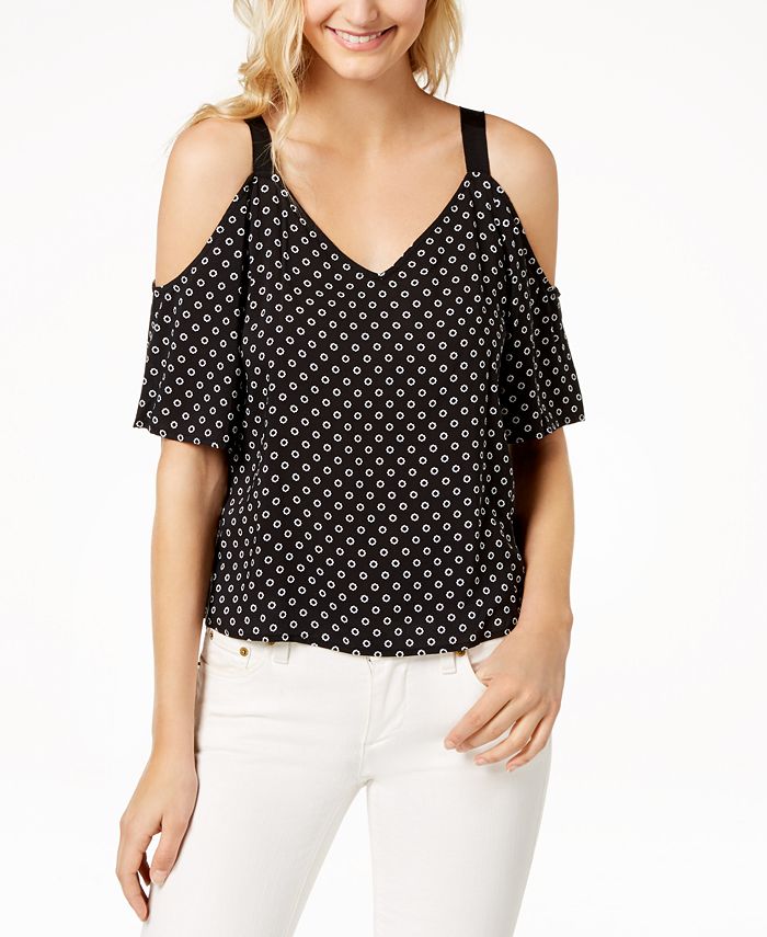 Calvin klein cold shoulder hot sale top