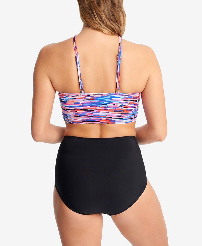 Swim Solutions HighWaist ShirredSide Tummy Control Bikini Bottoms