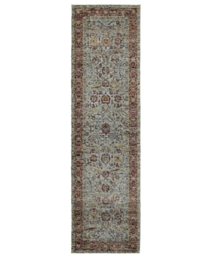 Jhb Design Journey Navarre Blue 2'3in x 8' Runner Rug