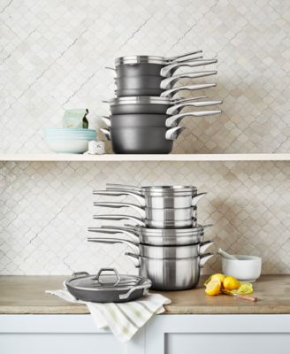 Premier 10-Pc. Space-Saving Stainless Steel Cookware Set