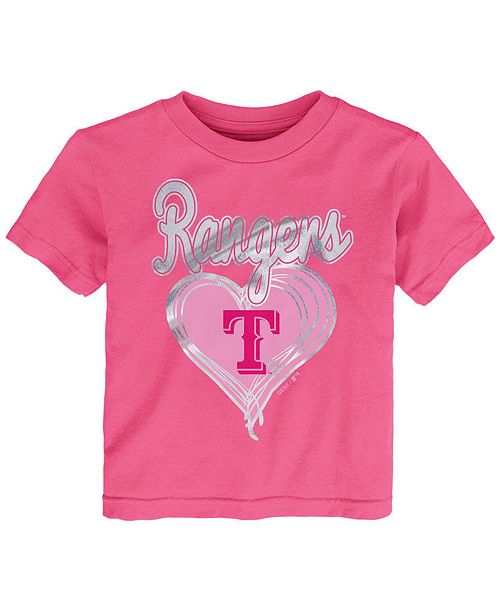 Outerstuff Texas Rangers Unfoiled Love T Shirt Toddler Girls 2t