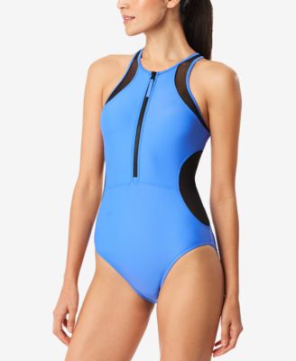 bathing suit with zipper front