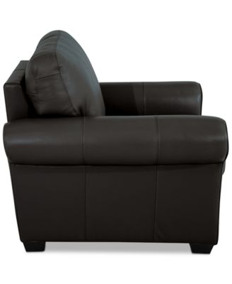 Orid 36" Leather Roll Arm Chair