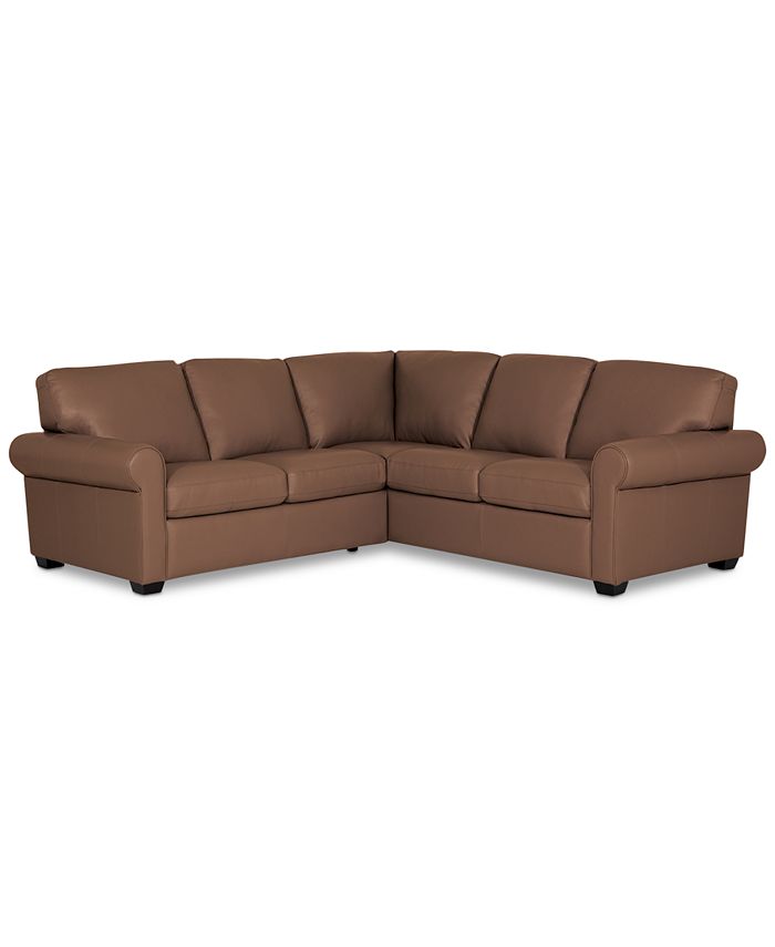 Furniture Orid 2Pc. "L"Shaped Leather Sectional Sofa, Created for