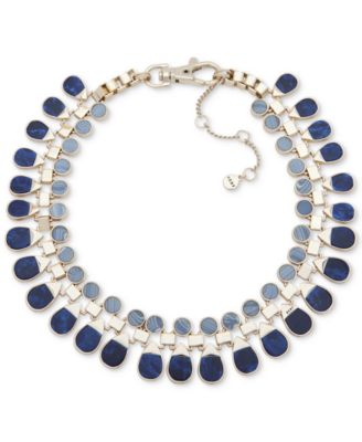 DKNY - Gold-Tone Stone Collar Necklace, 16" + 3" extender