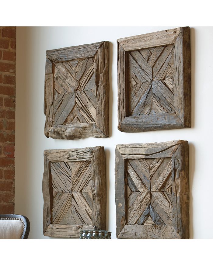 Uttermost Rennick Reclaimed Wood Wall Art & Reviews All Wall Décor