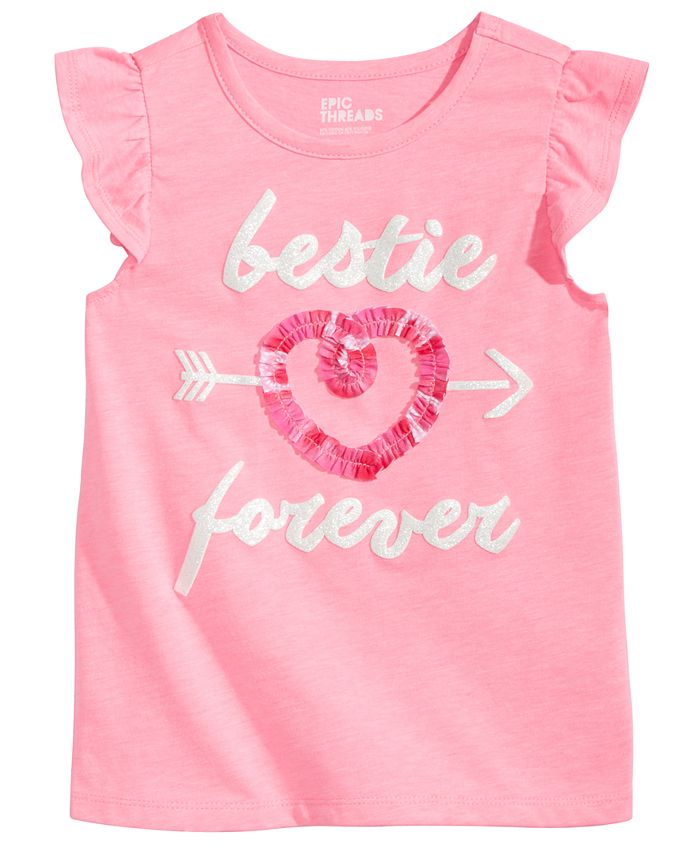 Epic Threads Little Girls Bestie T-Shirt, Created for Macy's - Macy's