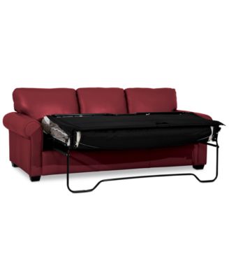 Orid 84" Queen Leather Roll Arm Sleeper