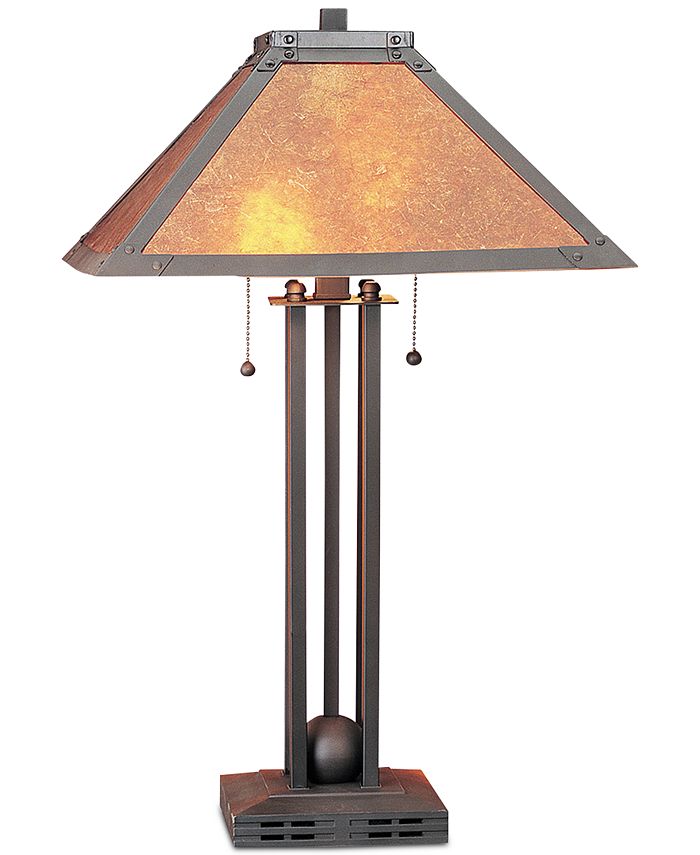 Cal Lighting - 60W 2-Light Table Lamp with Mica Shade