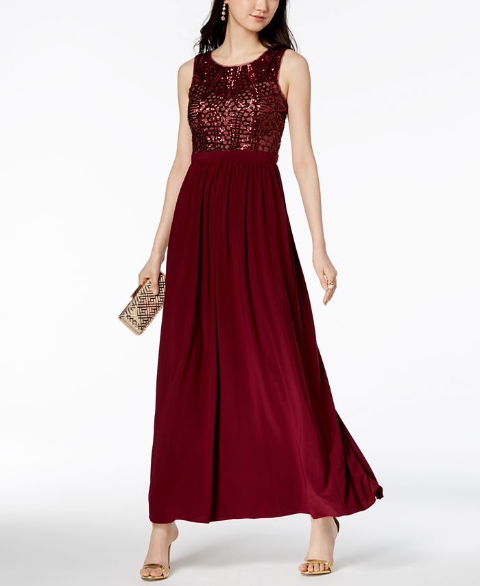 Nightway Sequined ALine Gown Macy's