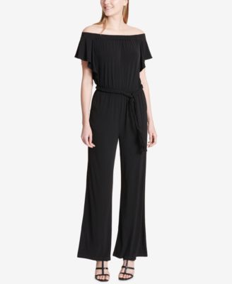 calvin klein off the shoulder jumpsuit