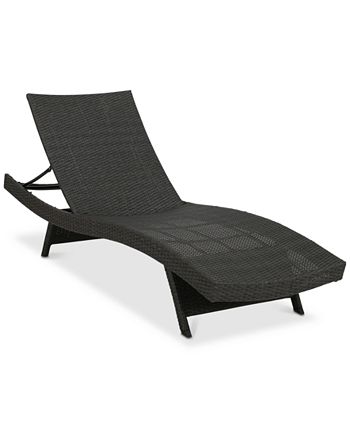 Noble House - Carmel Outdoor Chaise Lounge, Quick Ship
