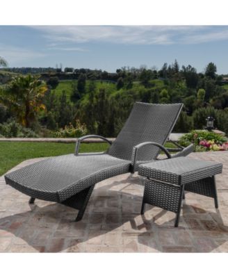 Jordon Outdoor Chaise Lounge & Accent Table Set