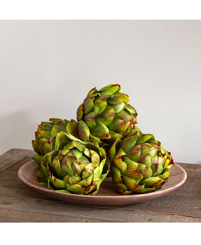 Nearly Natural 5'' Artificial Artichokes, Set of 6 Macy's