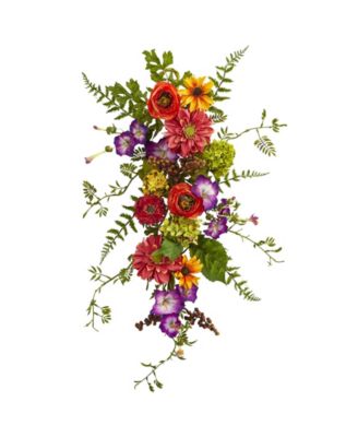 Nearly Natural - Garden Flower Teardrop