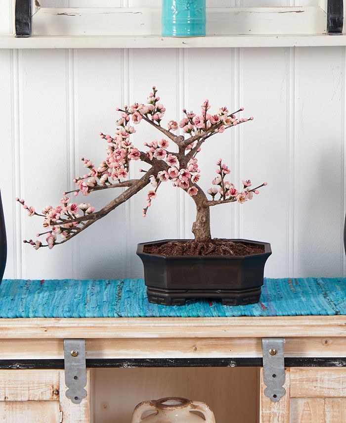 Nearly Natural Artificial Cherry Blossom Bonsai Tree Macy's