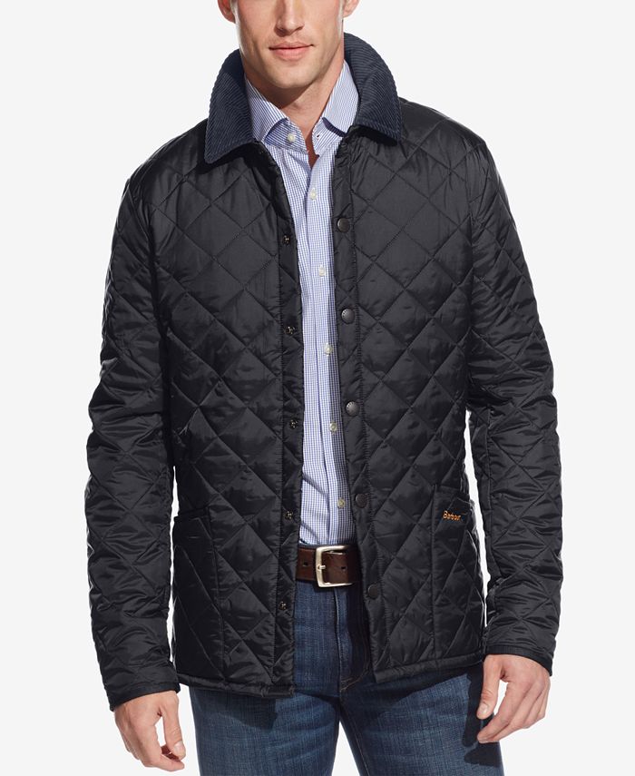 Barbour Men's Heritage Liddesdale Quilted Jacket u0026 Reviews - Coats u0026  Jackets - Men - Macy's barbour heritage