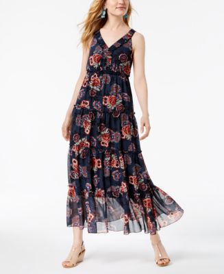 Style & Co Ruffled Maxi Dress, Created for Macy's - Macy's