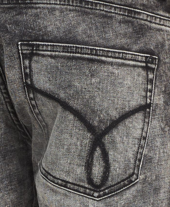 Calvin Klein Jeans Men's Black Salt Slim Fit Denim Shorts - Macy's