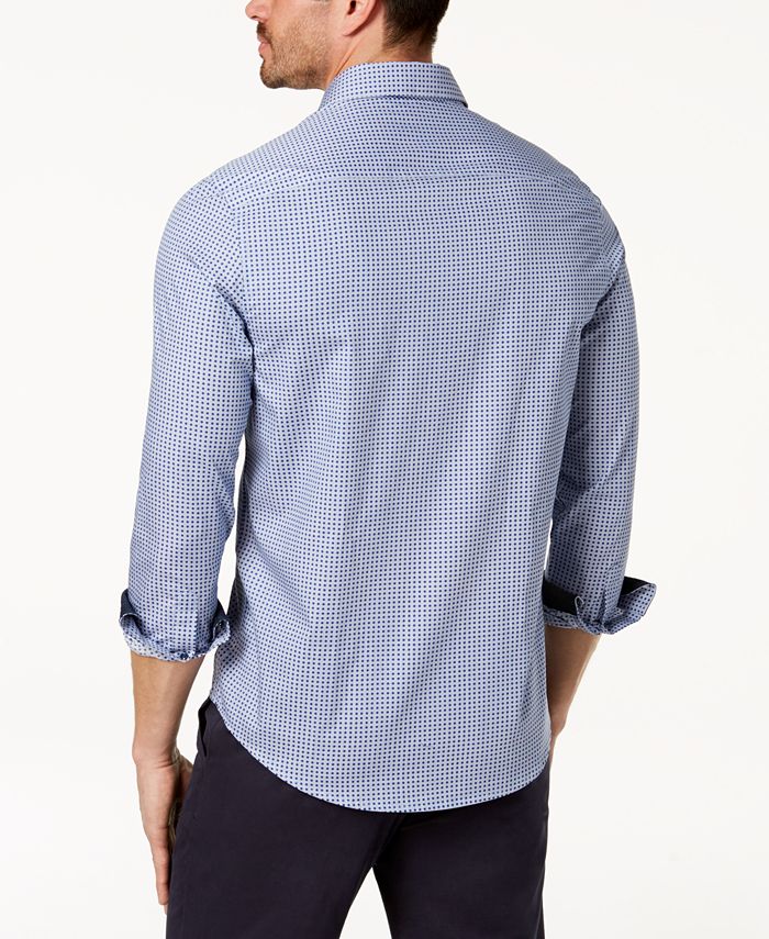 Tasso Elba Men's Dot-Print Shirt, Created for Macy's & Reviews - Casual ...