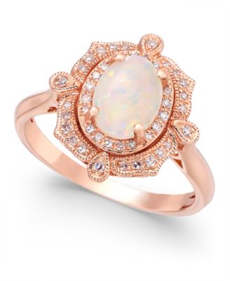 effy opal and diamond ring